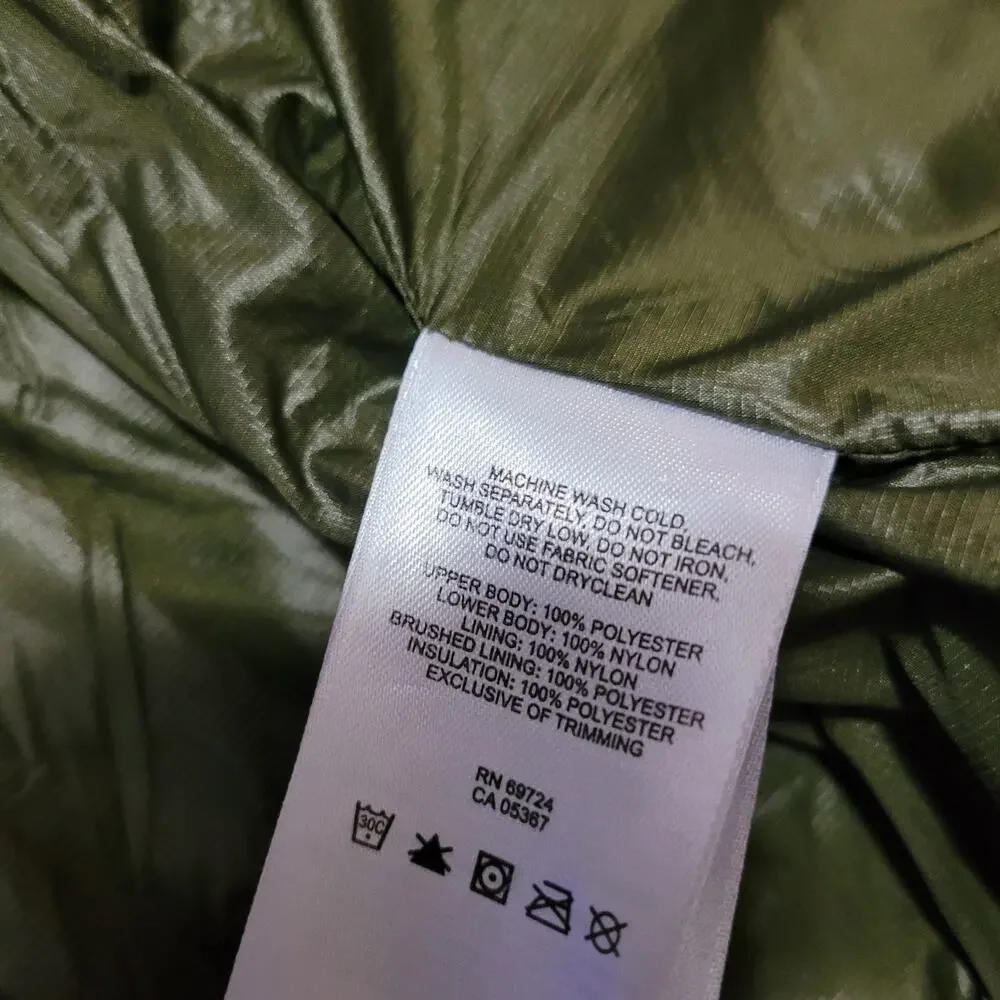 Columbia Hooded Puffer Jacket Parka Womens XS Green Long Quilted - Picture 10 of 10